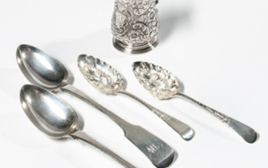 Group of Georgian Sterling Silver Tableware