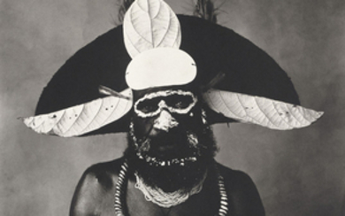 IRVING PENN (1917-2009), New Guinea Man with painted on glasses, 1970
