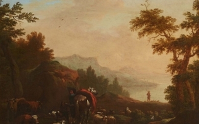 Jan Both, Landscape with a Herd of Cows and a Rider