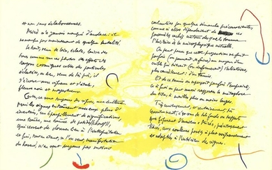 Joan Miro: Album 19 Original Lithographs Pages 11,12