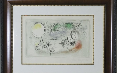 Marc Chagall The Rest Lithograph Print HAND SIGNED