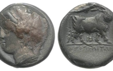 Southern Campania, Neapolis, c. 275-250 BC. AR Drachm (14.5mm, 3.25g,...