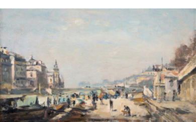 Stanislas Victor édouard Lépine (1835-1892) Le quai aux...