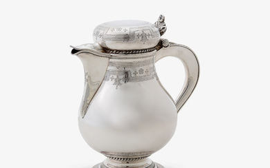 A Sterling silver moccha pot