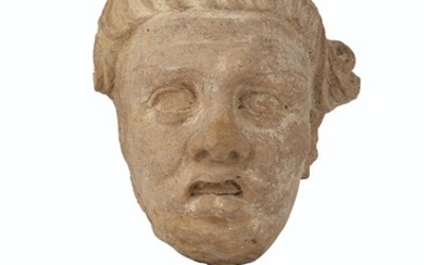 A TERRACOTTA HEAD, GANDHARA, 4TH-5TH CENTURY