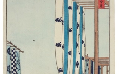UTAGAWA HIROSHIGE I (1797–1858), EDO PERIOD, 19TH CENTURY | TWO PRINTS FROM THE SERIES ONE HUNDRED FAMOUS VIEWS OF EDO (MEISHO EDO HYAKKEI)