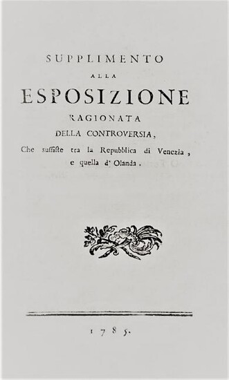 Rare Work of Giacomo Casanova. Supplimento...