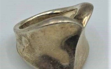 .925 Sterling Silver "Forgive" Designer Ring Size 7.25