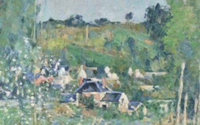 Paul Cézanne (1839-1906), Vue d’Auvers-sur-Oise—La Barrière