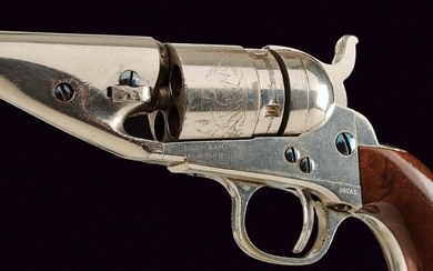 A 1862 POCKET NAVY COLT, RIMFIRE CONVERSION, WITH EXTRACTOR