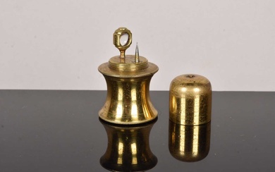 A 19th Century Brass Acorn Fleaglass