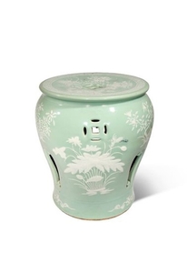 A CHINESE CELADON GLAZED SLIP DECORATED 'FOUR GENT…