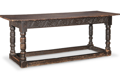 A Charles I joined oak serving/refectory-type table, circa 1640