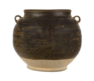 A Chinese grey stoneware jar, Tang dynasty,...