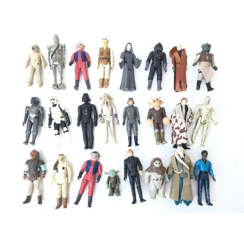 A Collection of Vintage Star Wars Figures.