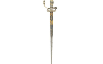 A Continental Small-Sword With Parcel-Gilt Silver Hilt Mid-18th Century, Dutch...