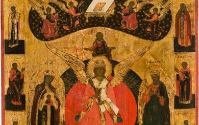 A DATED ICON SHOWING SOPHIA THE WISDOM OF GOD Russian