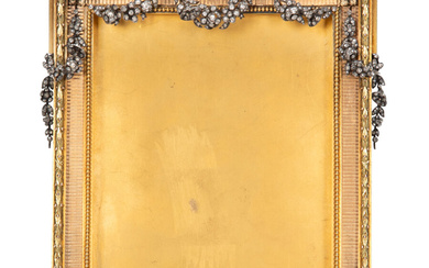 A French 18K Vari-Color Gold, Diamond, and Ruby Photograph Frame (circa 1890)
