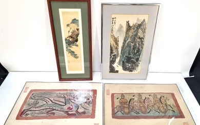 A GROUP OF ASIAN ARTWORKS