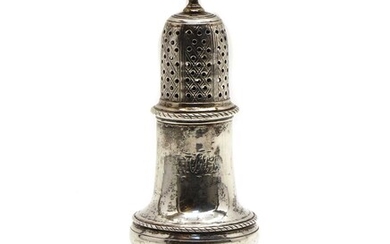 A George III silver caster