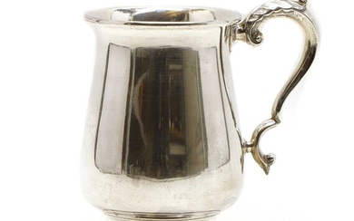 A Georgian style silver mug