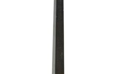 A Grand Tour black and white marble obelisk