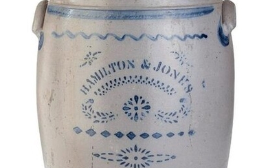 A Hamilton and Jones 10-Gallon Cobalt-Decorated
