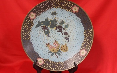 A Japanese Cloisonne Plate