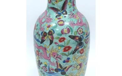 A Late XIX Century Chinese Porcelain Vase, with later famill...