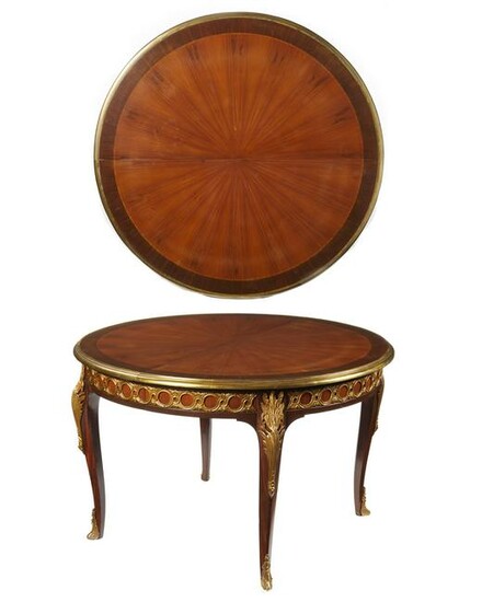 A Louis XV-style extendable small dining table