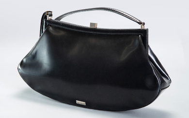 A Love Moschino Black Leather Women's Handbag