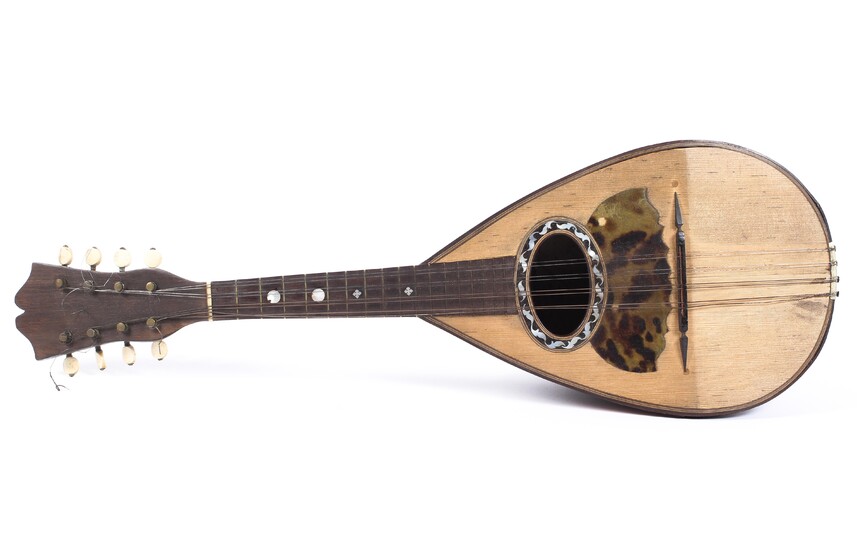 A Margo Rebora (Naples) mandolin, late 19th/early 20th century, applied with label to interior