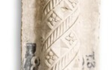 A PLASTER MODEL OF A PILASTER, LATE 19TH CENTURY