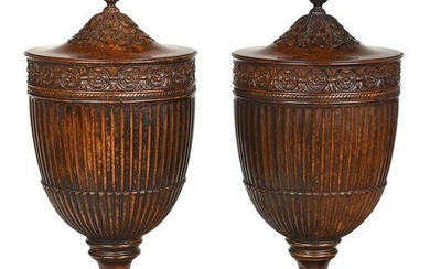 A Pair of Regency Style Covered Wine Coolers