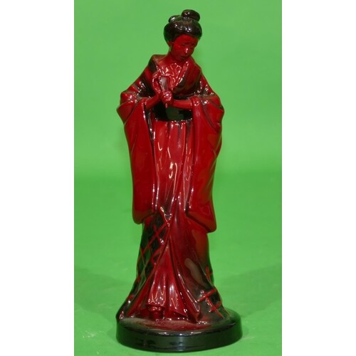 A Royal Doulton Flambe Figurine "The geisha" HN3229.
