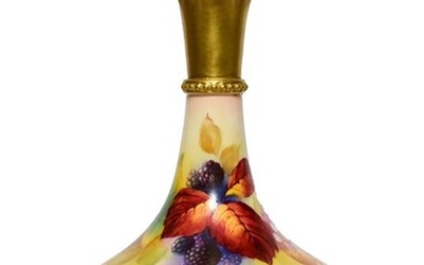A Royal Worcester Porcelain Vase, by Kitty Blake, 1936, of...