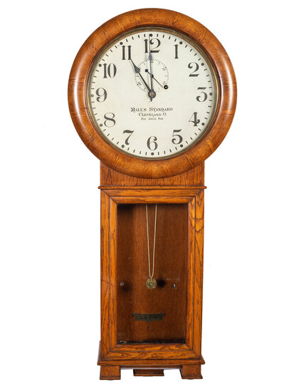 A Seth Thomas 'Ball's Standard Cleveland' Regulator Clock