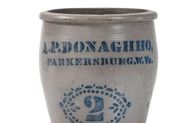 A West Virginia Two-Gallon Stoneware Jar