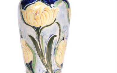 A William Moorcroft for James MacIntyre Florian Ware slender vase