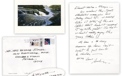 A. Wyeth 2x Signed Lascivious Letter Re: "Sports Illustrated" Painted Models: "if the so called