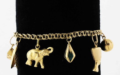 A bracelet, charms, bismarck, gold 18K, Segir Aktiebolag, Köping, 1955.