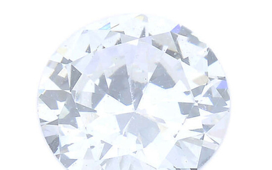 A brilliant-cut diamond, weighing 0.40ct, with report, within a security seal.