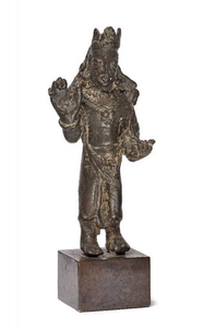 A bronze figure of Buddha Avalokitesvara crowned...