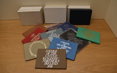 A collection Great Britain & Northern Island Year Sets, 1973, 1974, 1975, 1976, 1977, 1978, 1979