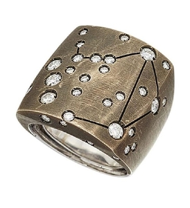 A diamond-set two colour 'Libra' ring, by...