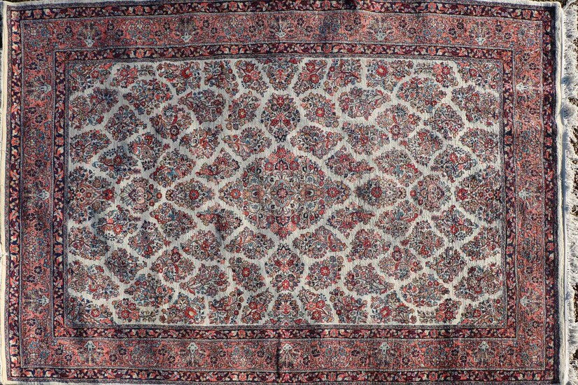 A hand knotted Persian carpet