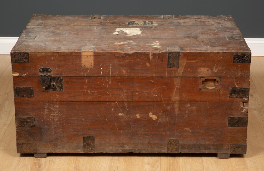 A late 19th / early 20th century silver chest