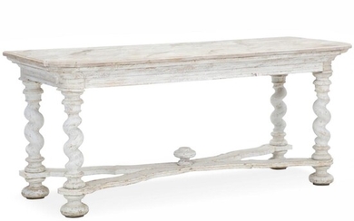 NOT SOLD. A painted broad Swedish Baroque console table. Partly 18th century. H. 75 cm. W. 165 cm. D. 63 cm. – Bruun Rasmussen Auctioneers of Fine Art