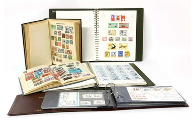 A quantity of world stamps and covers in five albums