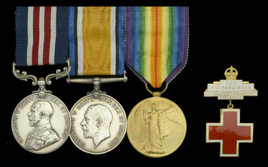 A rare Great War M.M. group of three awarded to Miss Lilian...